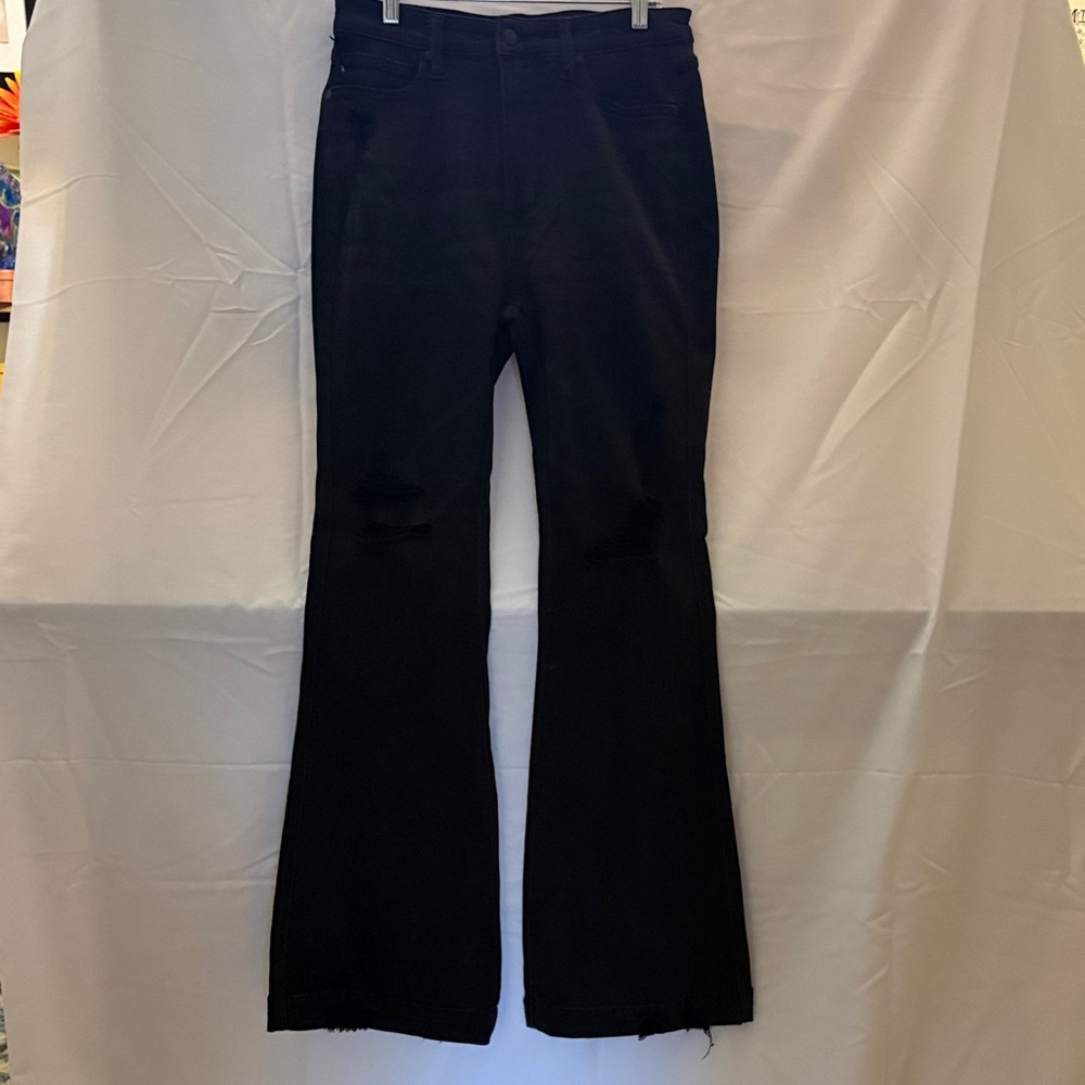 Judy Blue Midnight Black Wide Leg Jeans